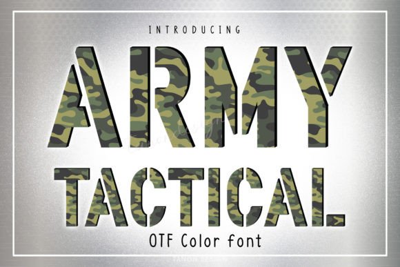 Army Tactical: A Bold and Versatile Font for Creative Projects