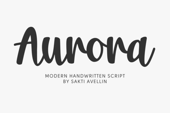 Aurora: A Handwritten Font That Brings Winter Warmth to Your Designs
