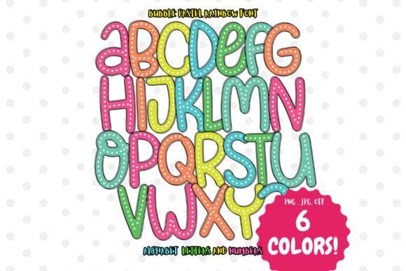 Bubble Pastel Rainbow: A Whimsical Addition to Your Design Palette