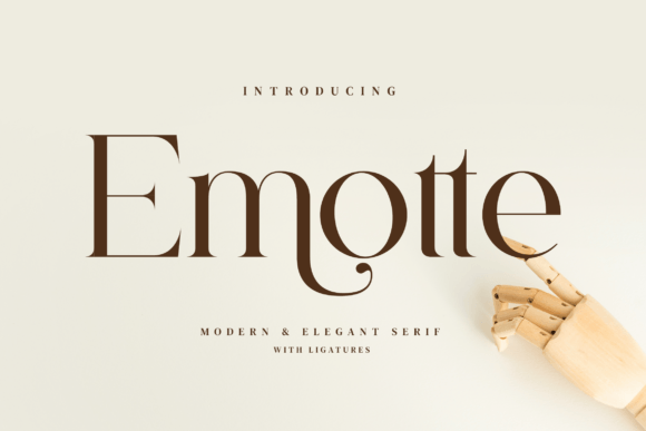 Emotte: A Stylish Serif Font for Modern Design