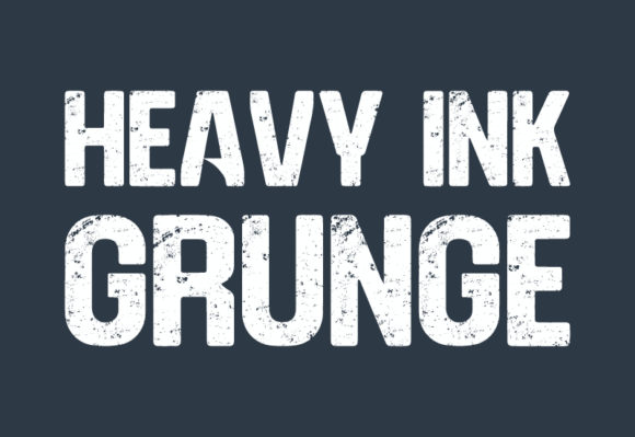 Heavy Ink Grunge: A Bold Statement in Typography