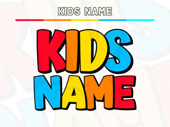 Kids Name: A Cheerful Font for Playful Design