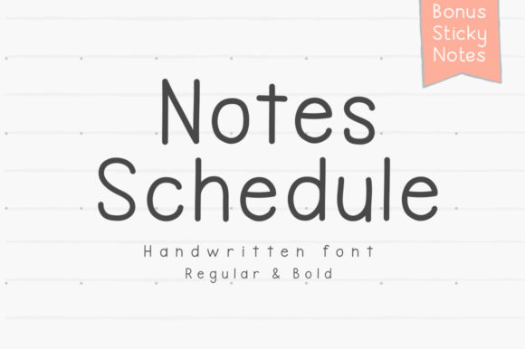 Notes Schedule: A Handwritten Touch for Digital Projects