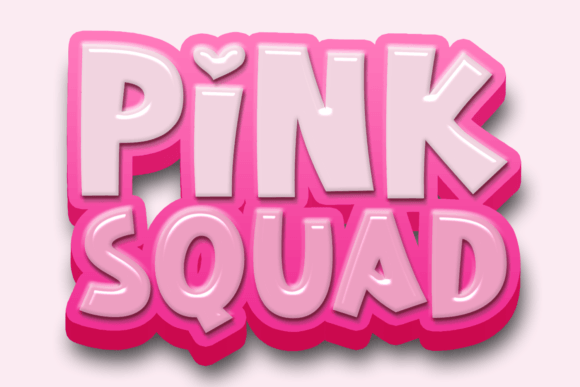 Pink Squad: A Playful Font for Creative Projects
