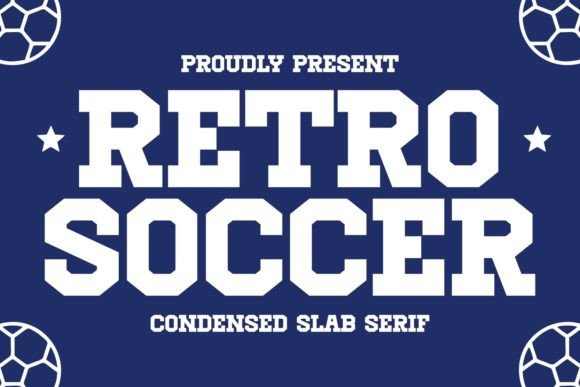Retro Soccer: A Bold, Vintage-Inspired Font for Modern Creativity
