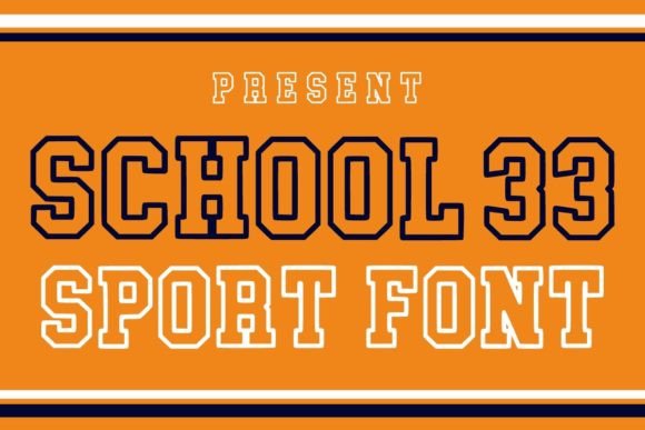 School 33: A Bold and Stylish Font for Winter and Holiday Projects