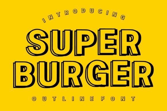 Super Burger: A Bold and Dynamic Font for Every Need