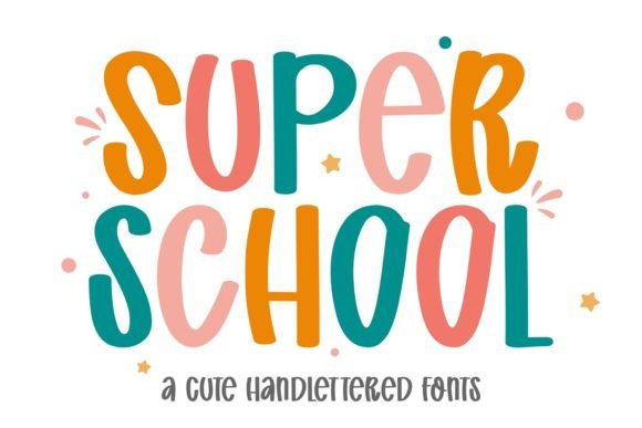 Super School: A Playful Font for Creative Expression