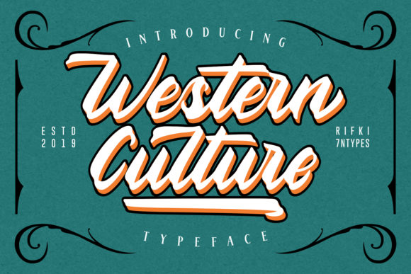 Western Culture: A Bold and Striking Font for Unique Designs